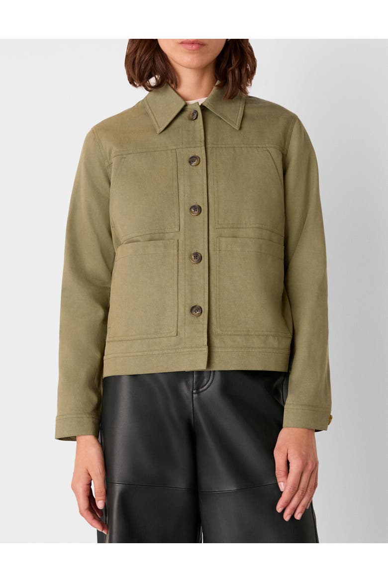 Mia Pocket Detail Jacket, Alternate, color, Khaki