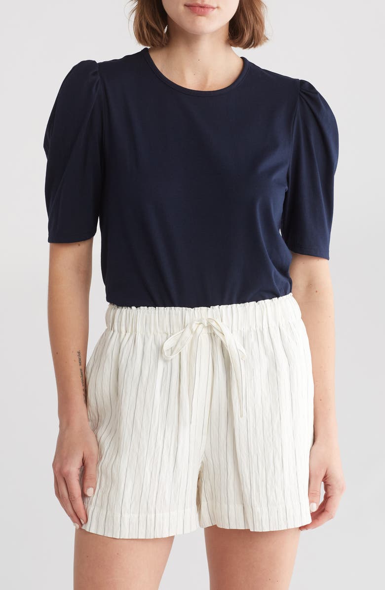 Rebecca Taylor Puff Sleeve T-Shirt, Main, color, 