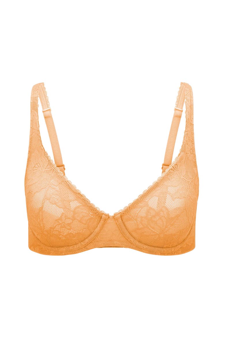 Winona Unlined Full Coverage Bra, Alternate, color, Medium orange