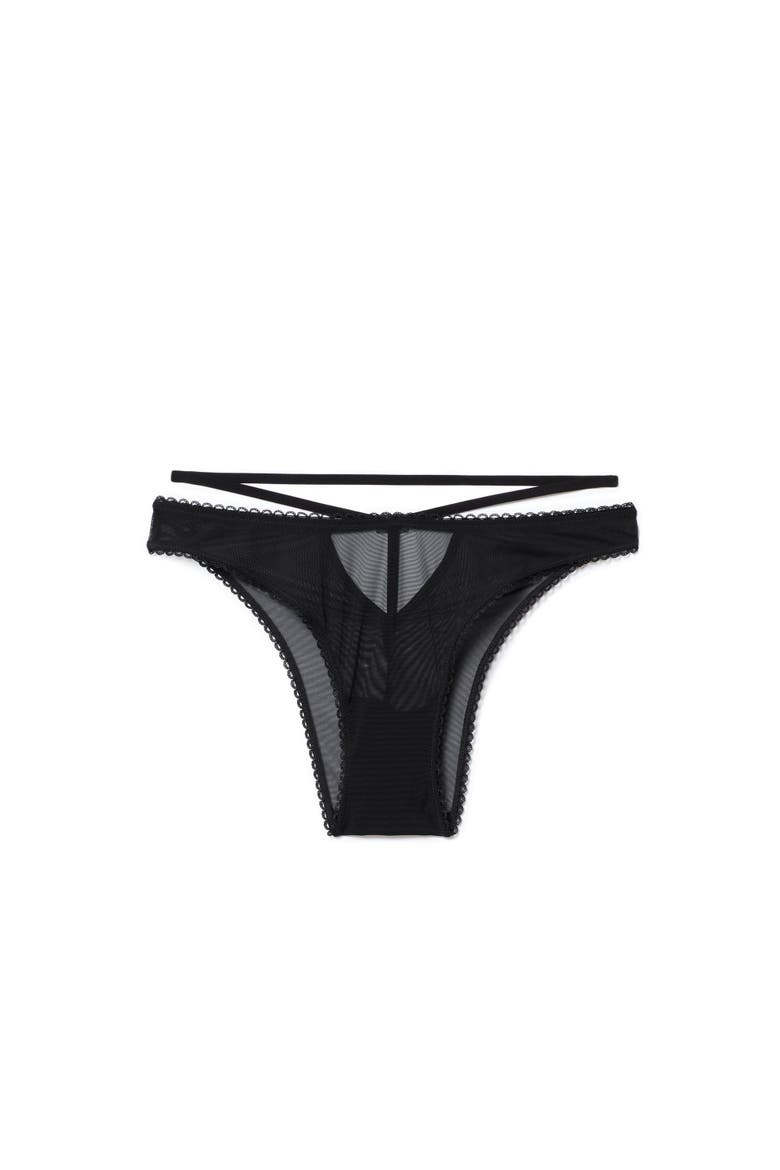 Briana Brazilian Panties, Alternate, color, Black