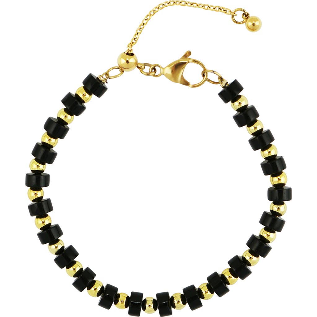 Rebl Black Agate Bracelet