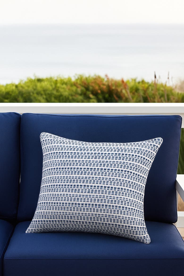 Compass Line Pillow, Alternate, color, Navy Blue
