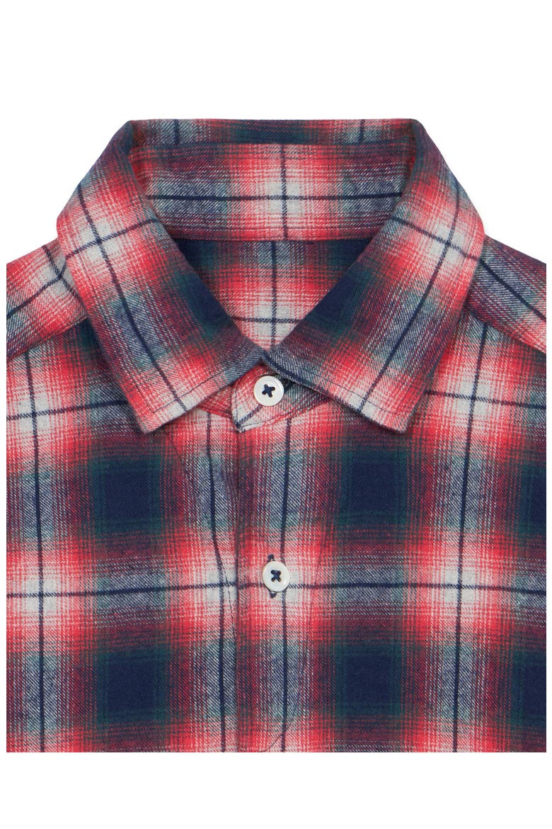Check Flannel Shirt, Alternate, color, Red
