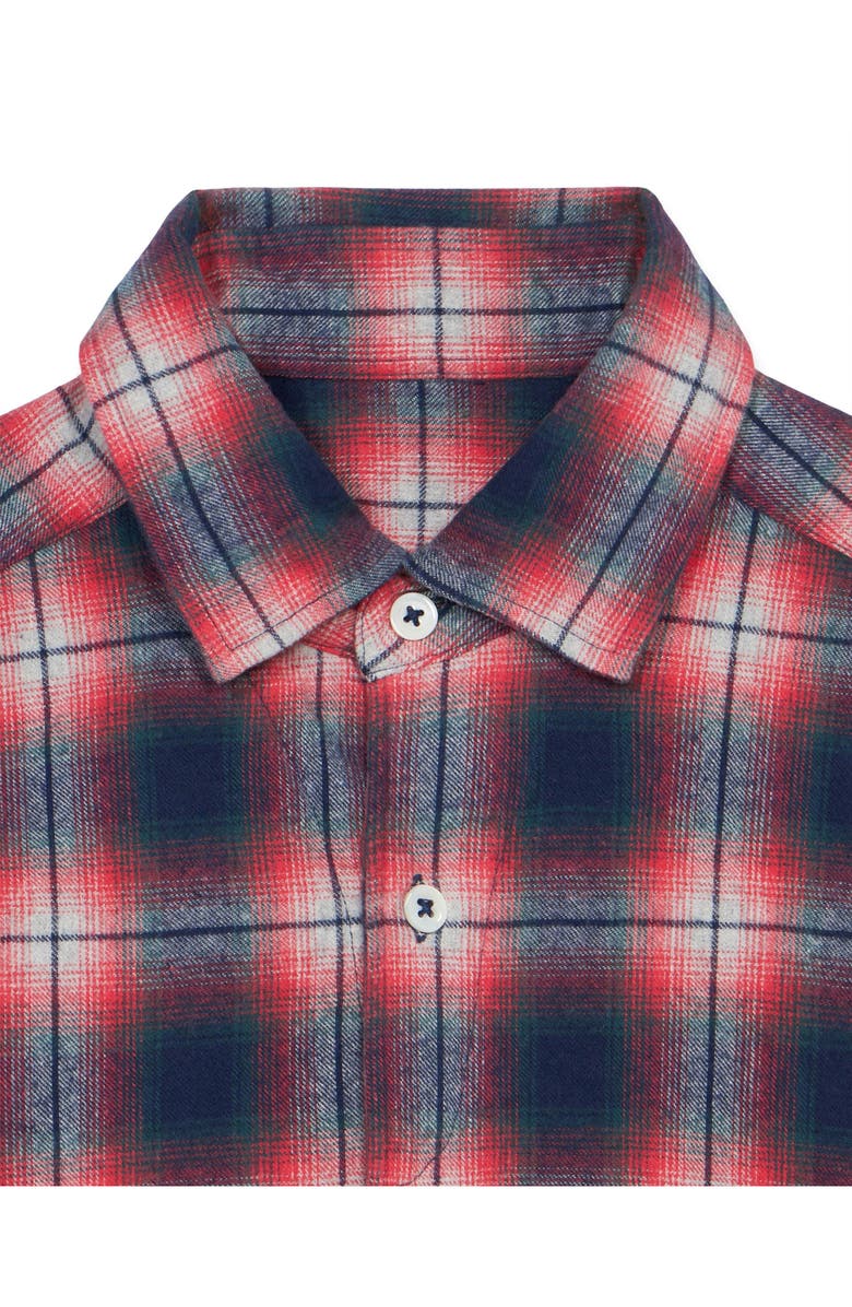 Fortela Check Flannel Shirt, Alternate, color, Red