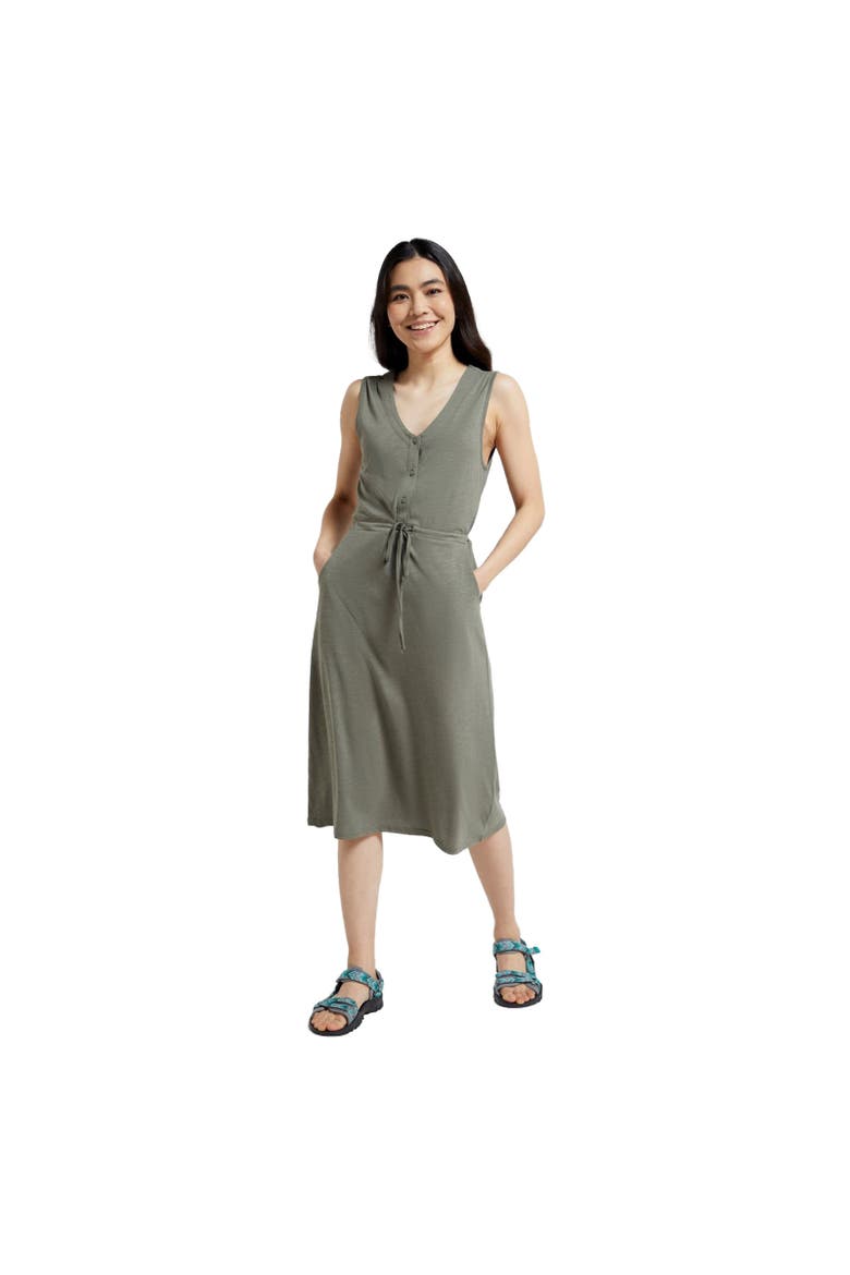 Bahamas Sleeveless Dress, Alternate, color, Khaki