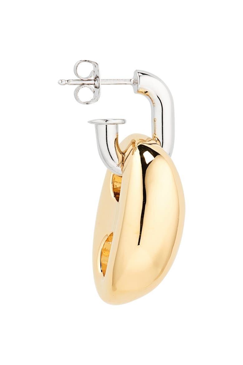 Eight Two-Tone Drop Earrings, Alternate, color, GOLD / SILVER