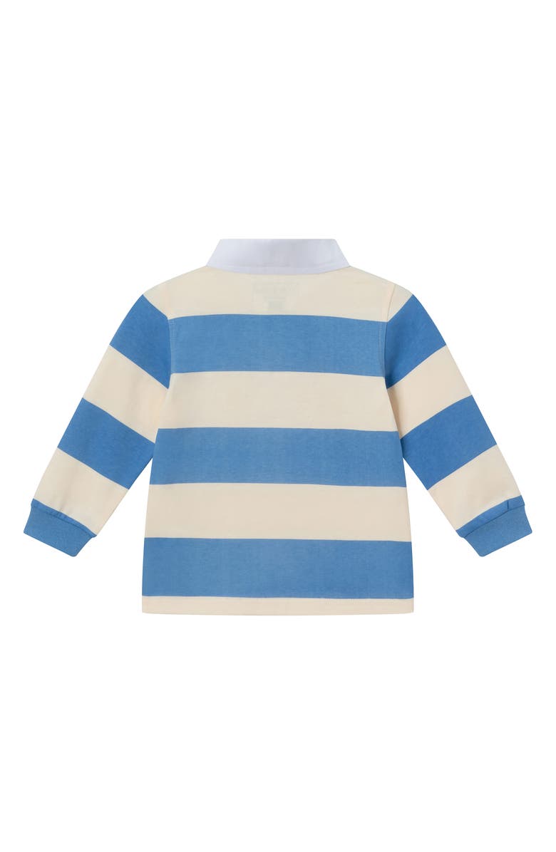 Andy & Evan Stripe Rugby Shirt & Pants Set, Alternate, color, 