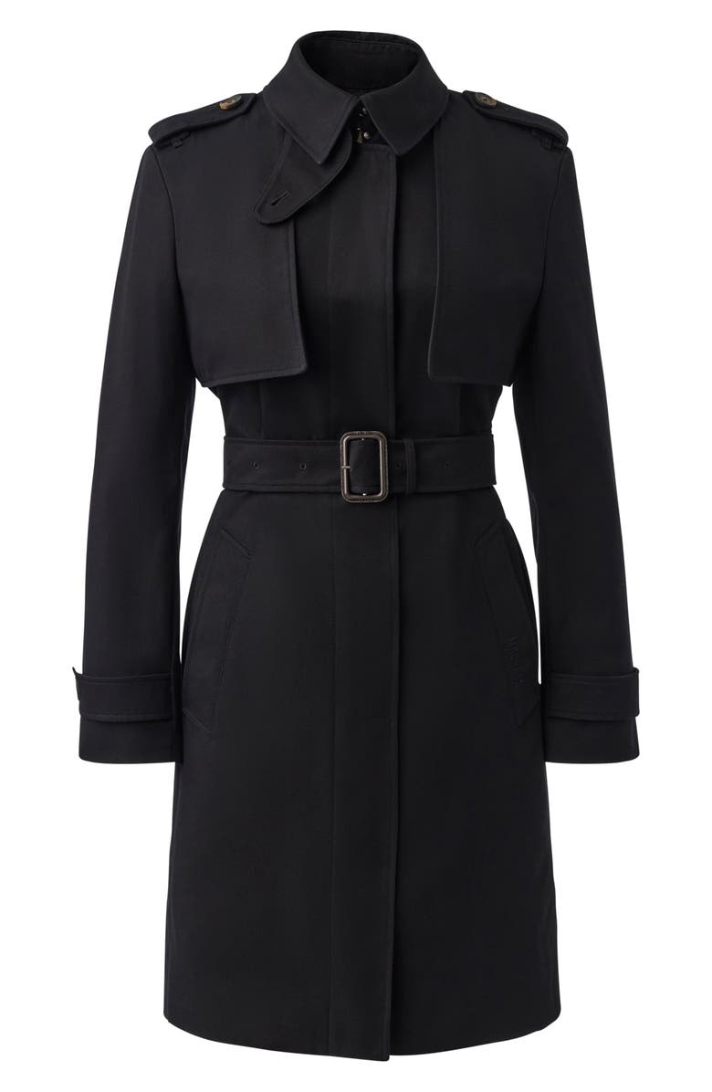 Mackage Winn 2-in-1 Insulated Trench Coat, Alternate, color, Black