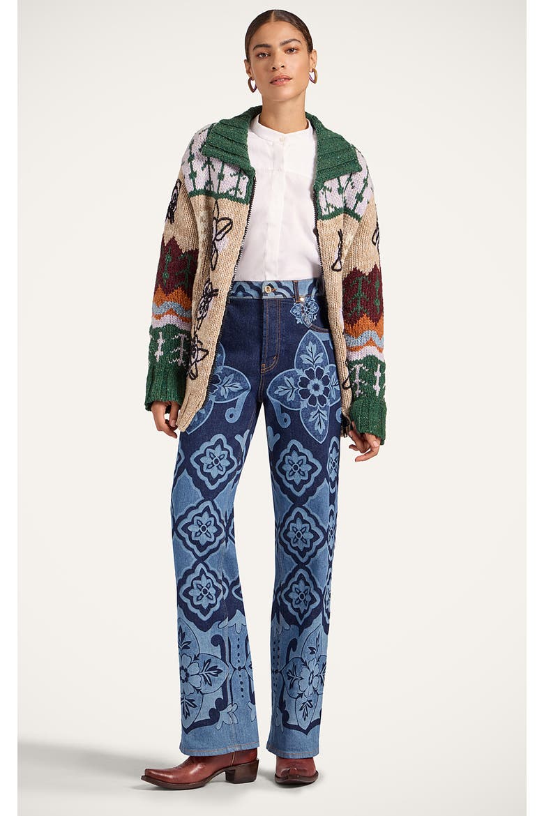 The Better Than Your Boyfriend'S Jeans, Alternate, color, Partenope Laserato Macro Navy