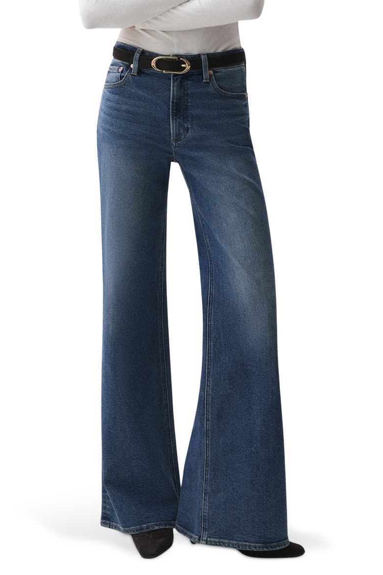 Vivian Wide Leg Jeans, Main, color, BLUE DEPTHS