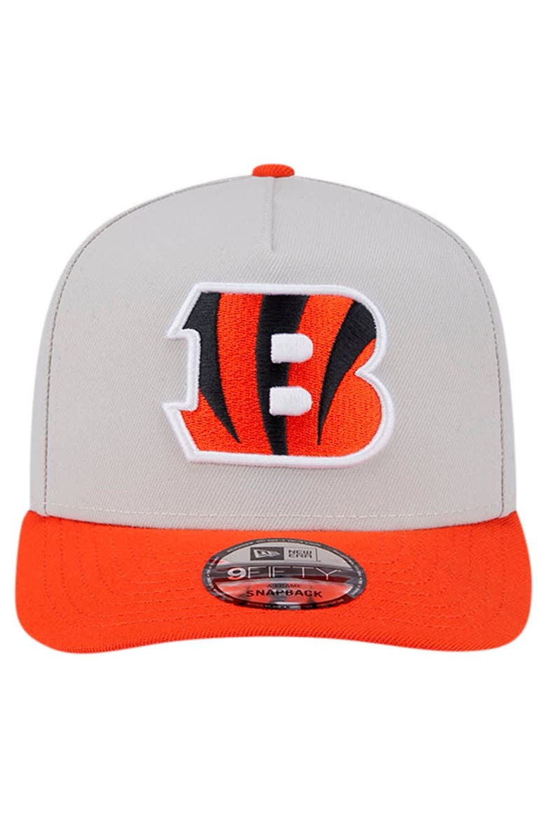 Men's New Era Stone Cincinnati Bengals Decent 9FIFTY A-Frame Snapback Hat, Alternate, color, Stone