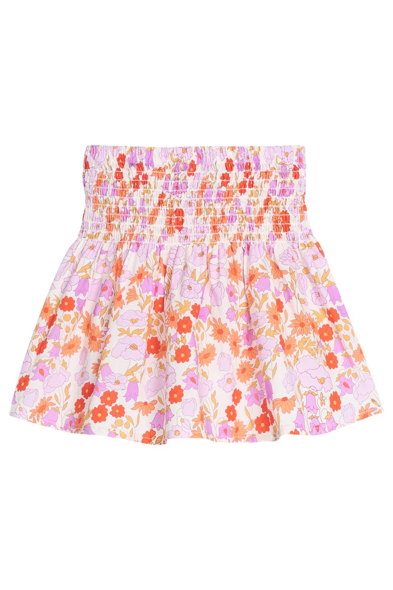 Kids' Shirred Circle Skirt, Main, color, Lisle Saffron Floral