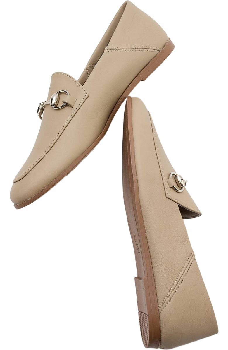 Forever & Always Shoes Penny Leather Horsebit Loafers, Alternate, color, Dark Beige Leather