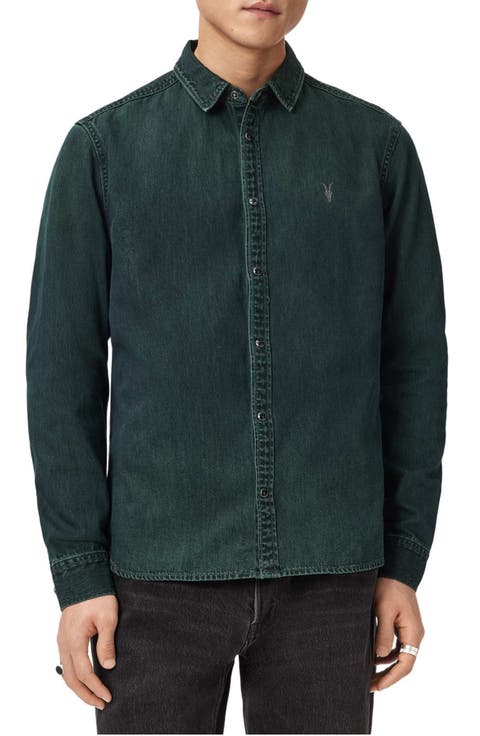 Gleason Cotton Denim Snap Front Shirt