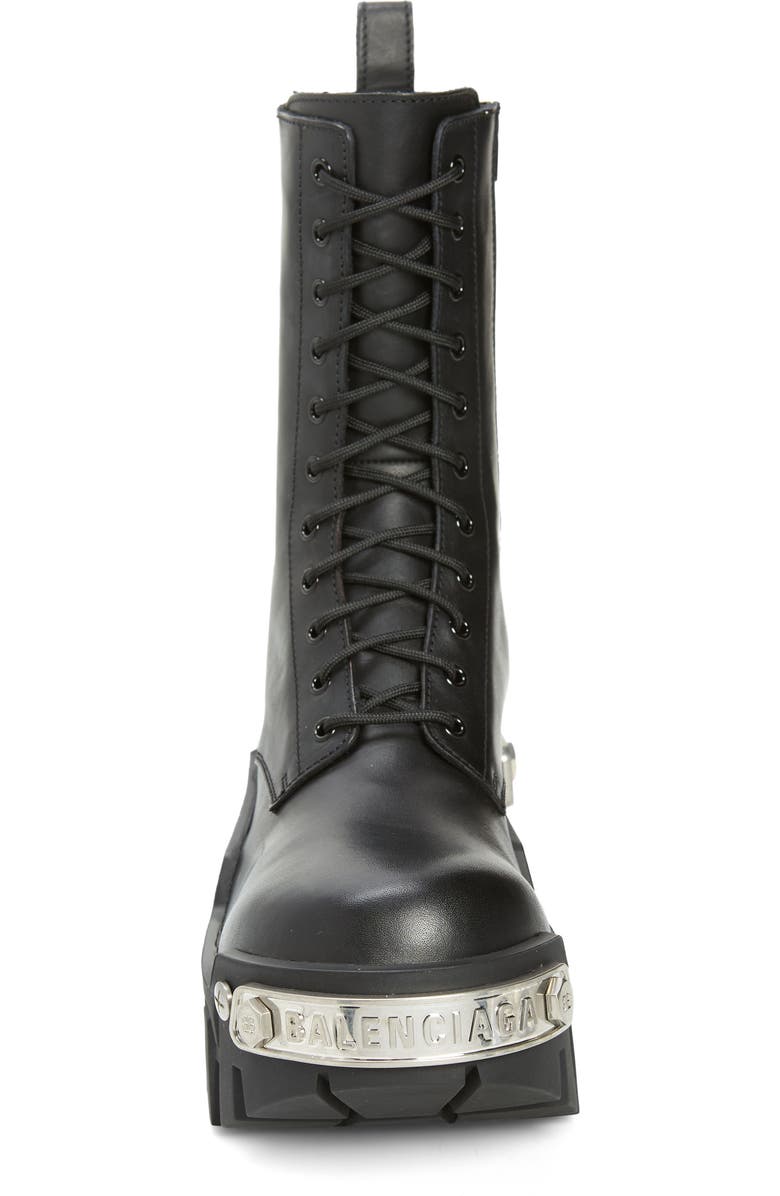 Balenciaga Bulldozer Lace-Up Boot, Alternate, color,