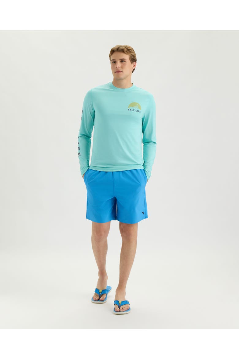 Seas the Day  Performance Long Sleeve Tee, Alternate, color, TIBETAN STONE HEATHER