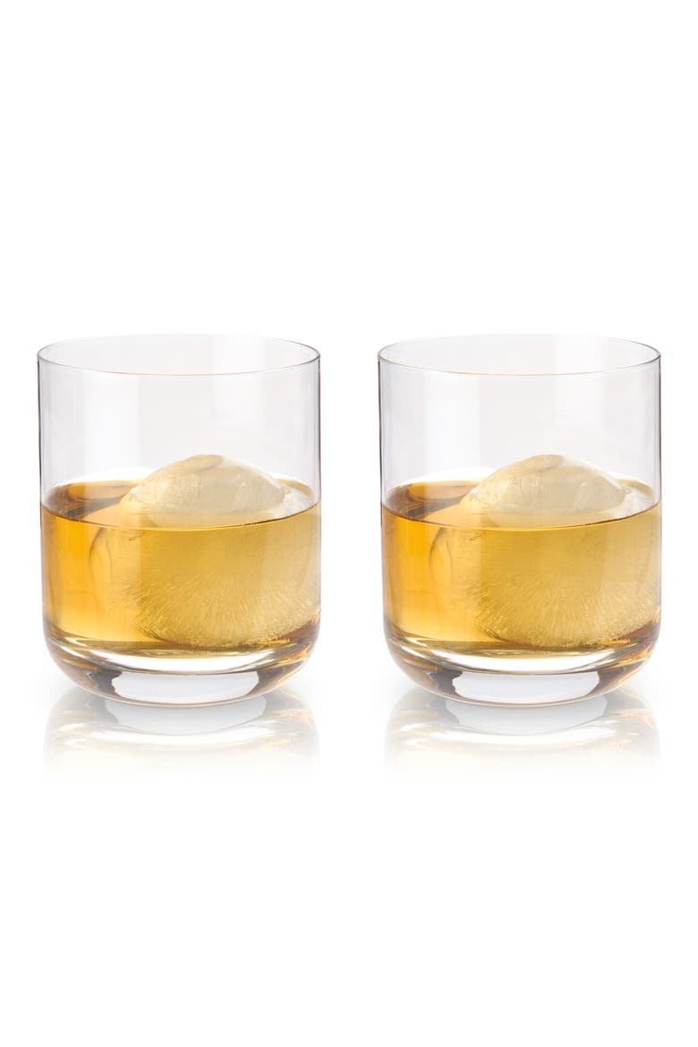 Raye Crystal Whiskey Tumblers Set of 2, Main, color, CLEAR