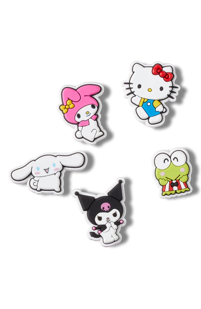 CROCS Pack of Five Hello Kitty & Friends Jibbitz, Main, color, Multi