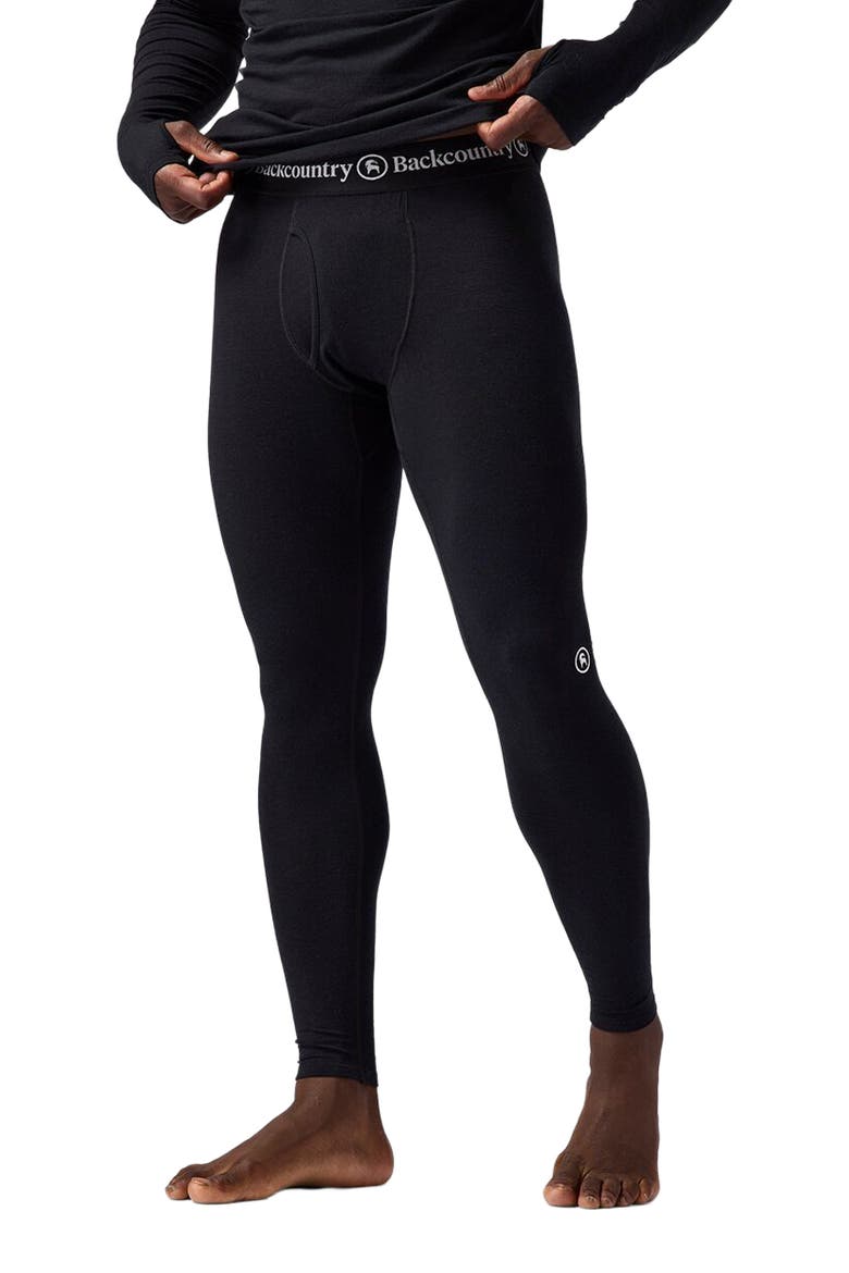 Cedars Rws Merino Lt-Wt Baselayer Bottom - Men's, Main, color, Black