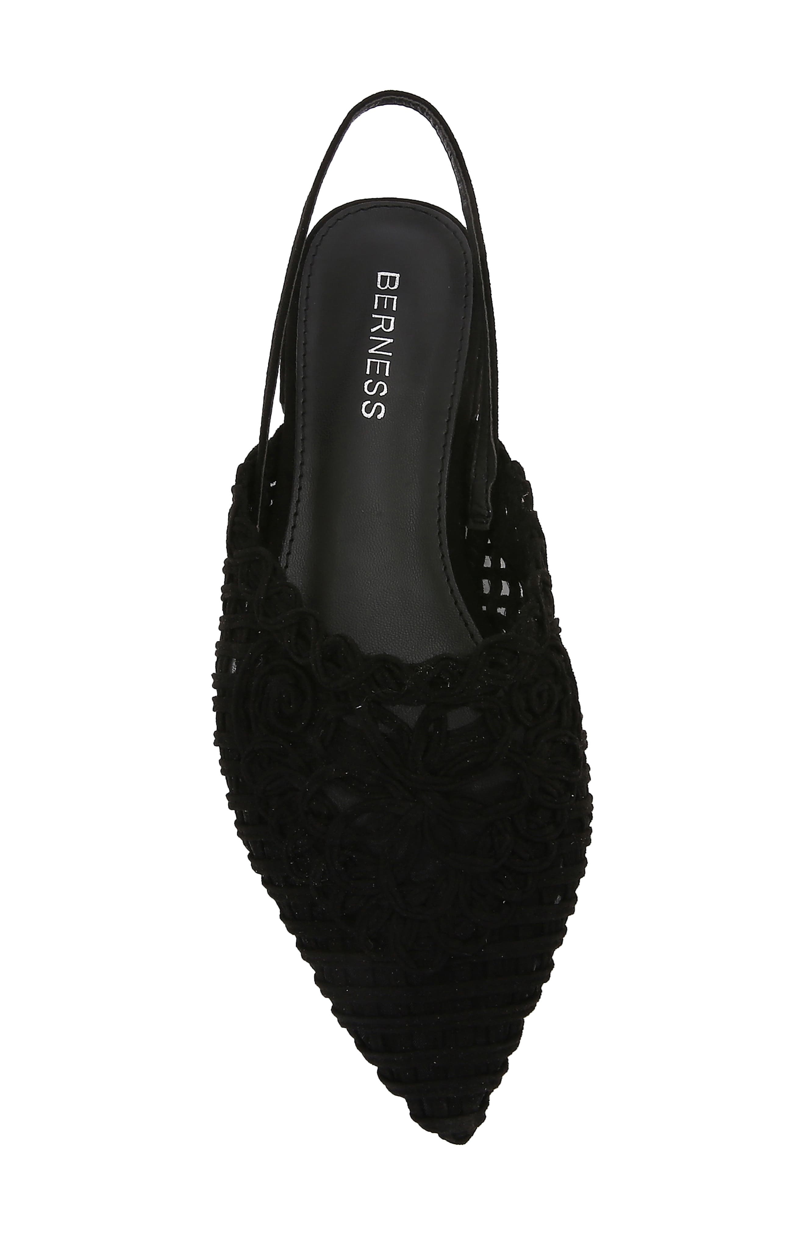 Lacey Slingback Flat, Alternate, color, BLACK