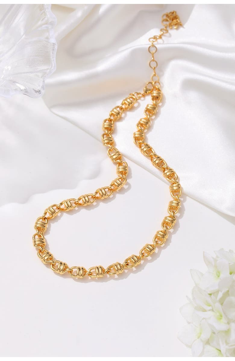 Classicharms Solid Mariner Anchor Chain Necklace, Alternate, color, Gold