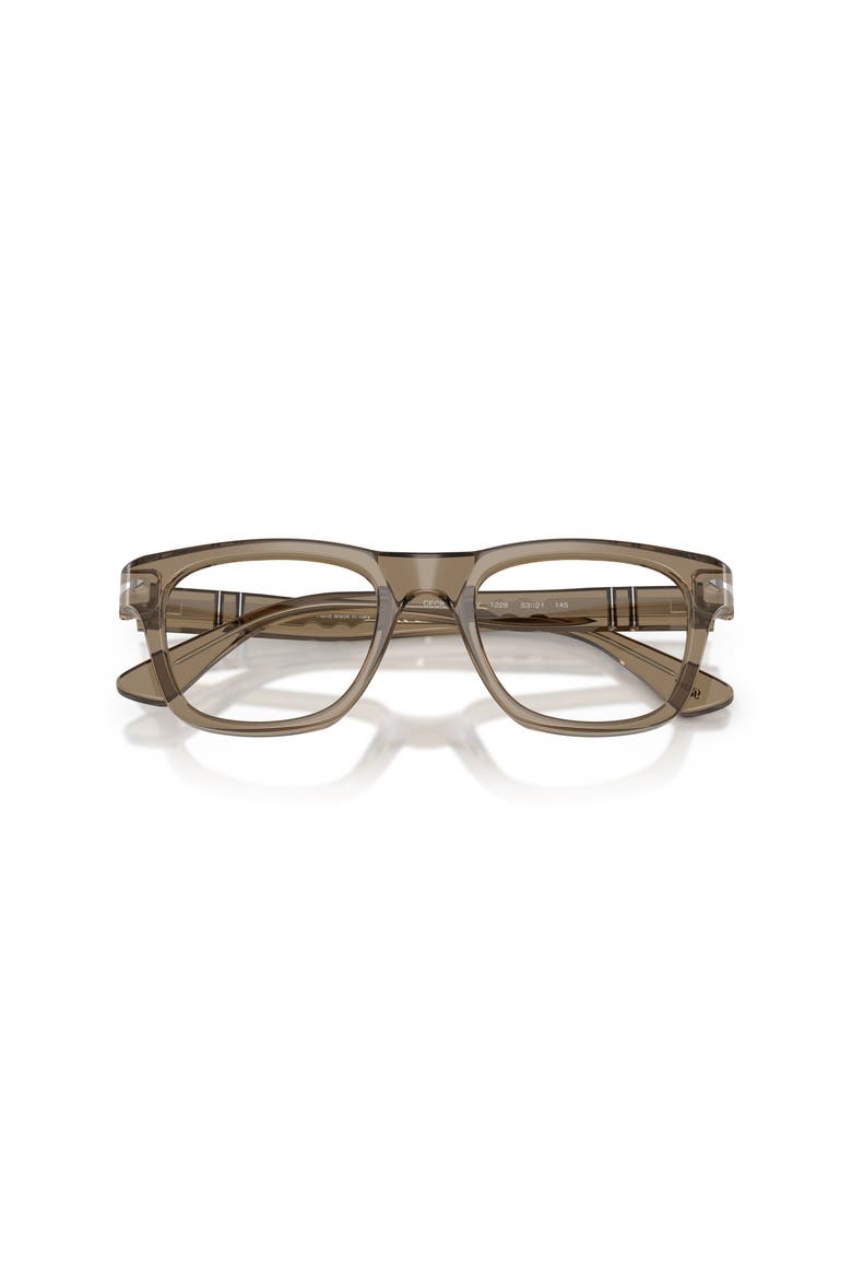 51mm Square optical glasses, Alternate, color, Brown