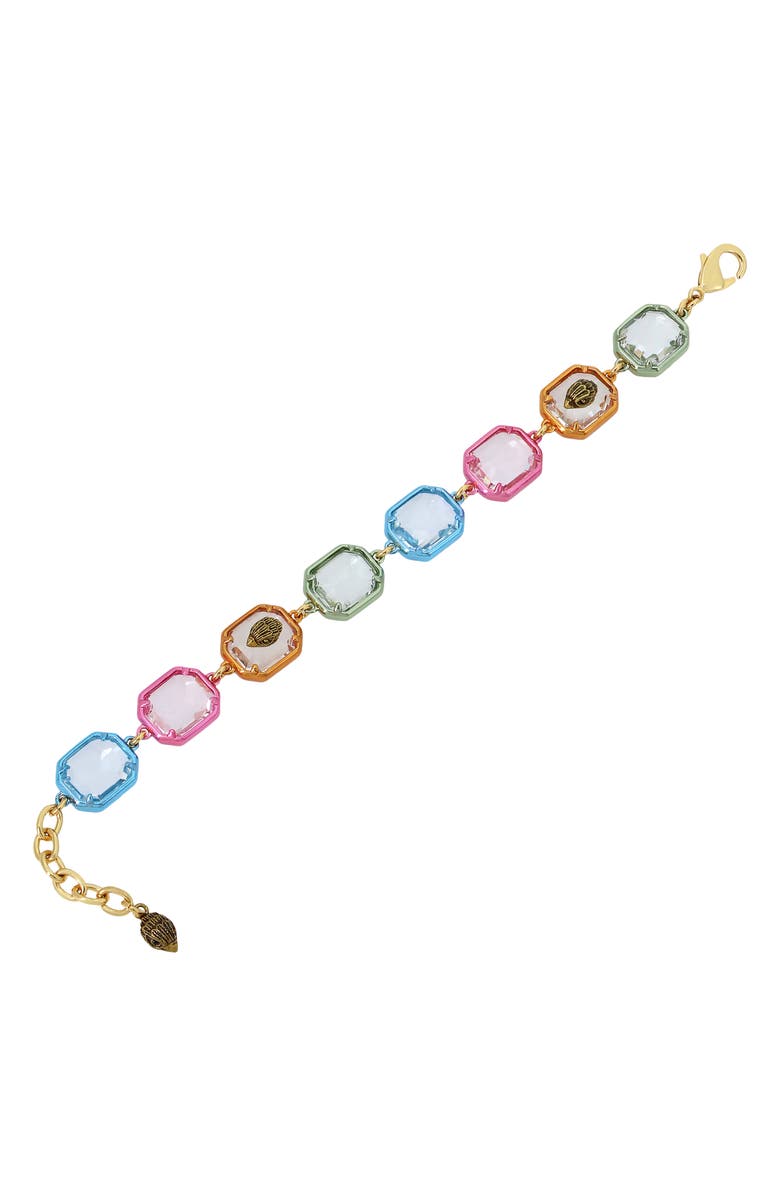 Kurt Geiger London Eagle's Head Crystal Flex Bracelet, Alternate, color,