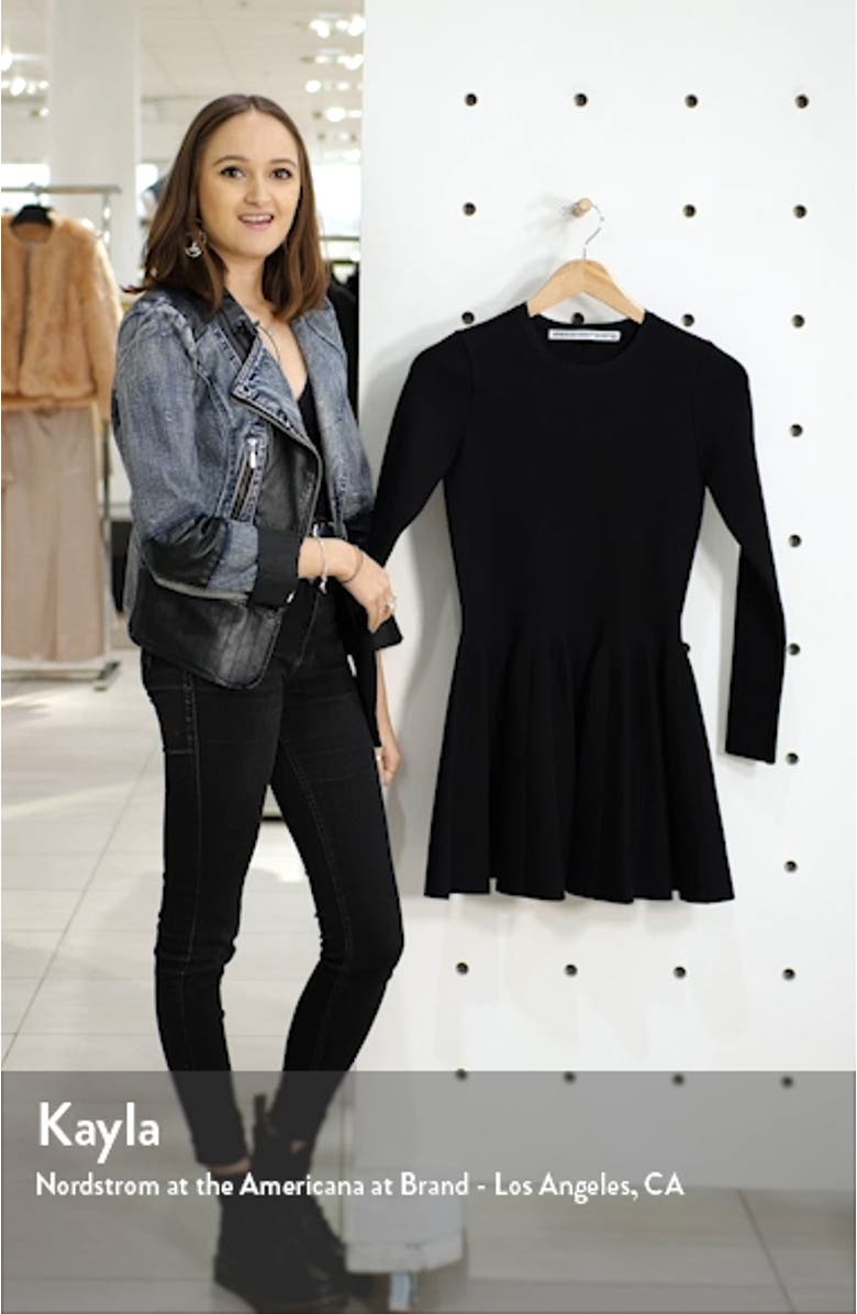 Long Sleeve Fit & Flare Dress, sales video thumbnail