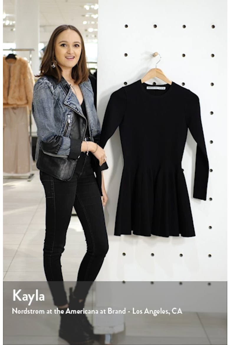 Long Sleeve Fit & Flare Dress video
