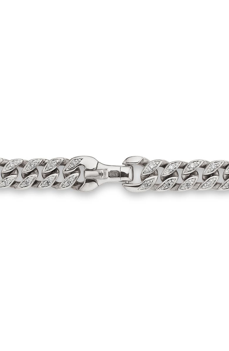 David Yurman Men's Pavé Diamond Curb Chain Necklace, Alternate, color, Sterling Silver/ Diamond
