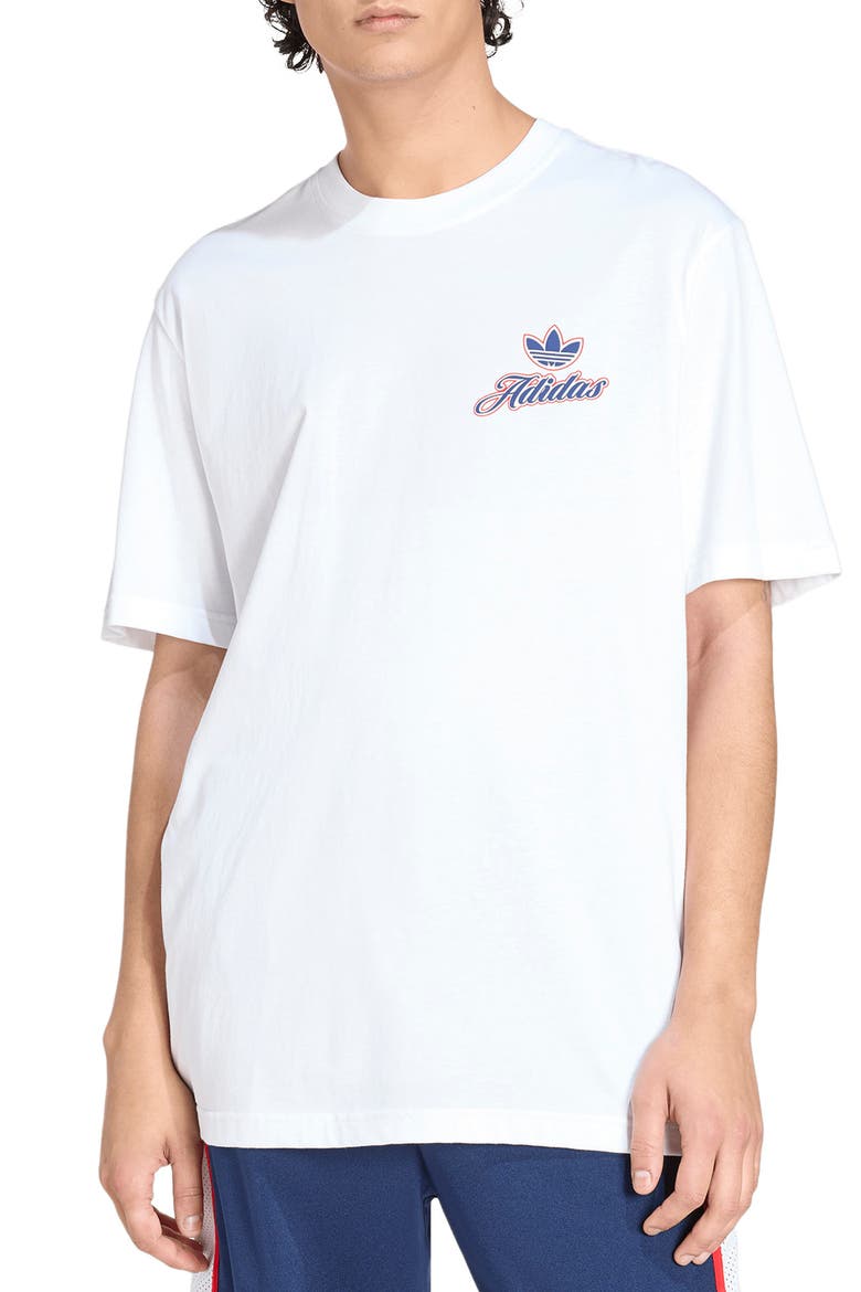 Originals Cotton Graphic T-Shirt, Main, color, WHITE