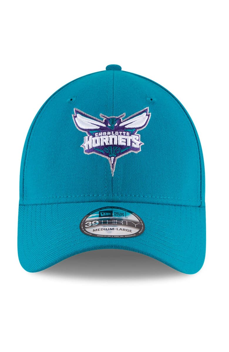 New Era Men's New Era Teal Charlotte Hornets Team Classic 39THIRTY Flex Hat, Alternate, color, 