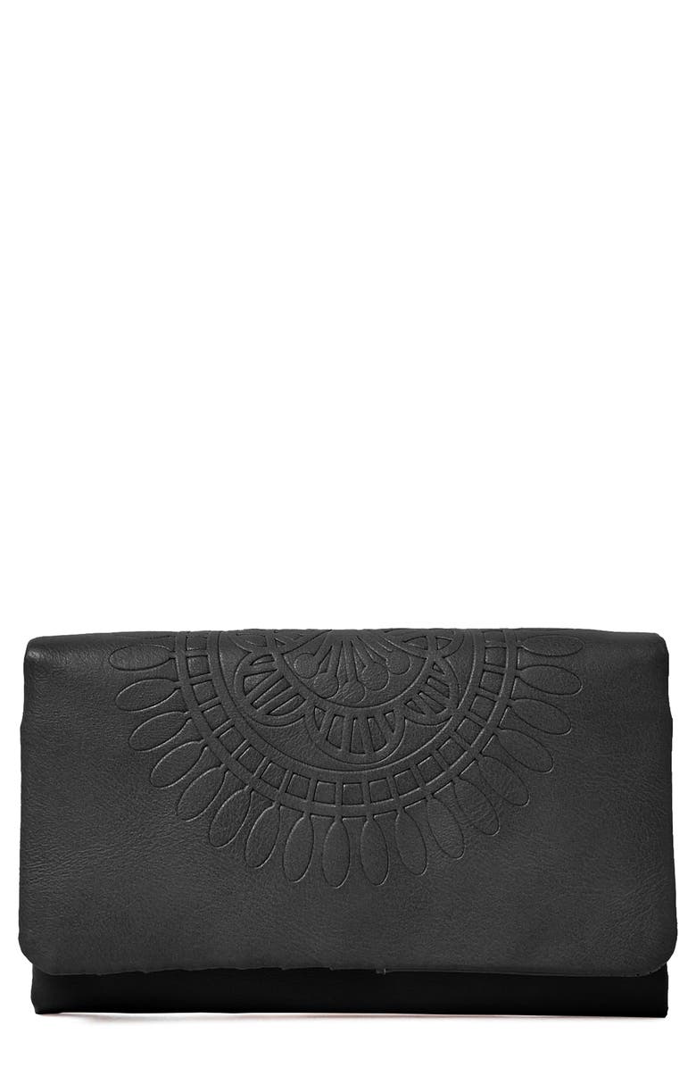 Urban Originals Flower Gypsy Vegan Leather Wallet, Main, color,