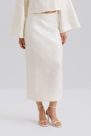 Malina Clarisse Sequin Maxi Skirt