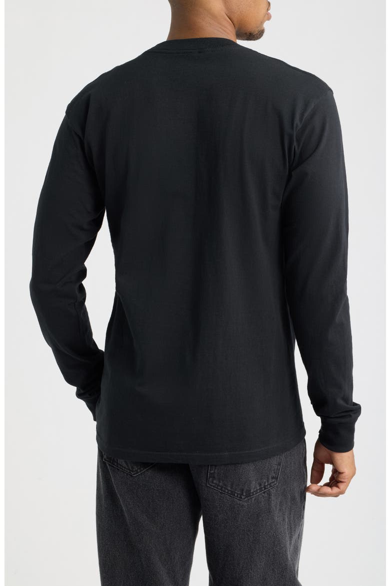 Etruscan Graphic Cotton Long Sleeve T-Shirt, Alternate, color, BLACK