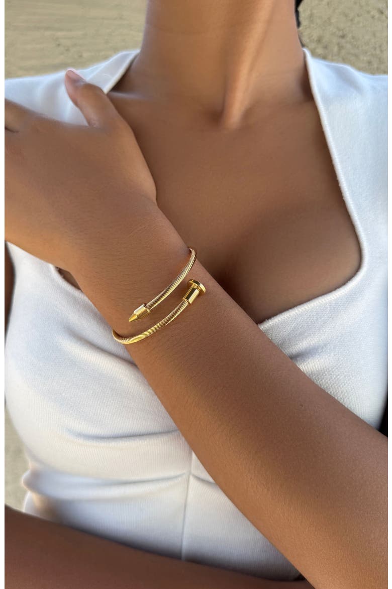 Set of 2 Assorted Bracelets, Alternate, color, GOLD