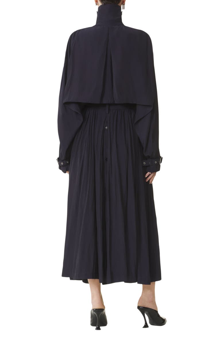 Lanvin Trench In Charmeuse, Alternate, color, Montana