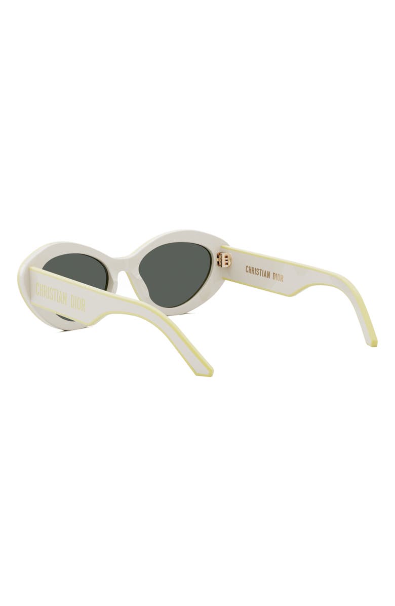 DIOR 'DiorPacific B1U 53mm Butterfly Sunglasses, Alternate, color, Ivory / Brown