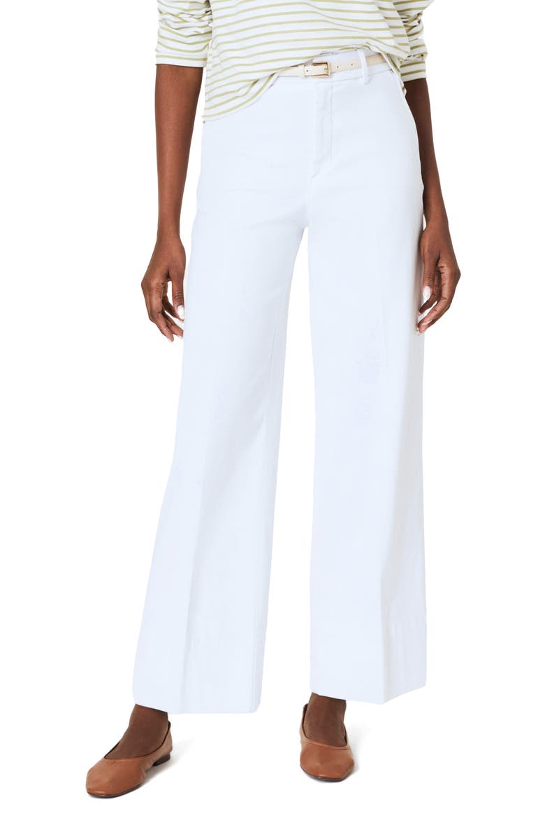 SPANX<sup>®</sup> Wide Leg Crop Stretch Twill Pants, Main, color, Classic White