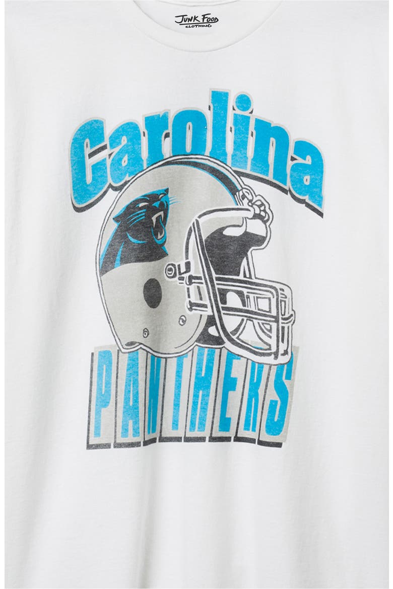 Carolina Panthers Throwback Helmet Cotton Graphic T-Shirt, Alternate, color, WHITE