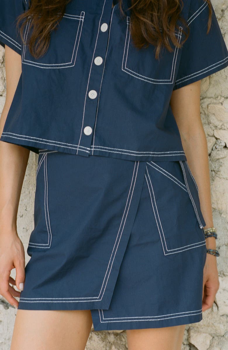 Vitamin A<sup>®</sup> Ashley Cover-Up Wrap Skirt, Alternate, color, Midnight