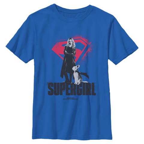 Boy's Supergirl Kara And Krypto  Graphic T-Shirt