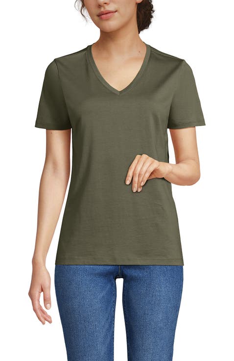 Relaxed Supima Cotton V-Neck T-Shirt