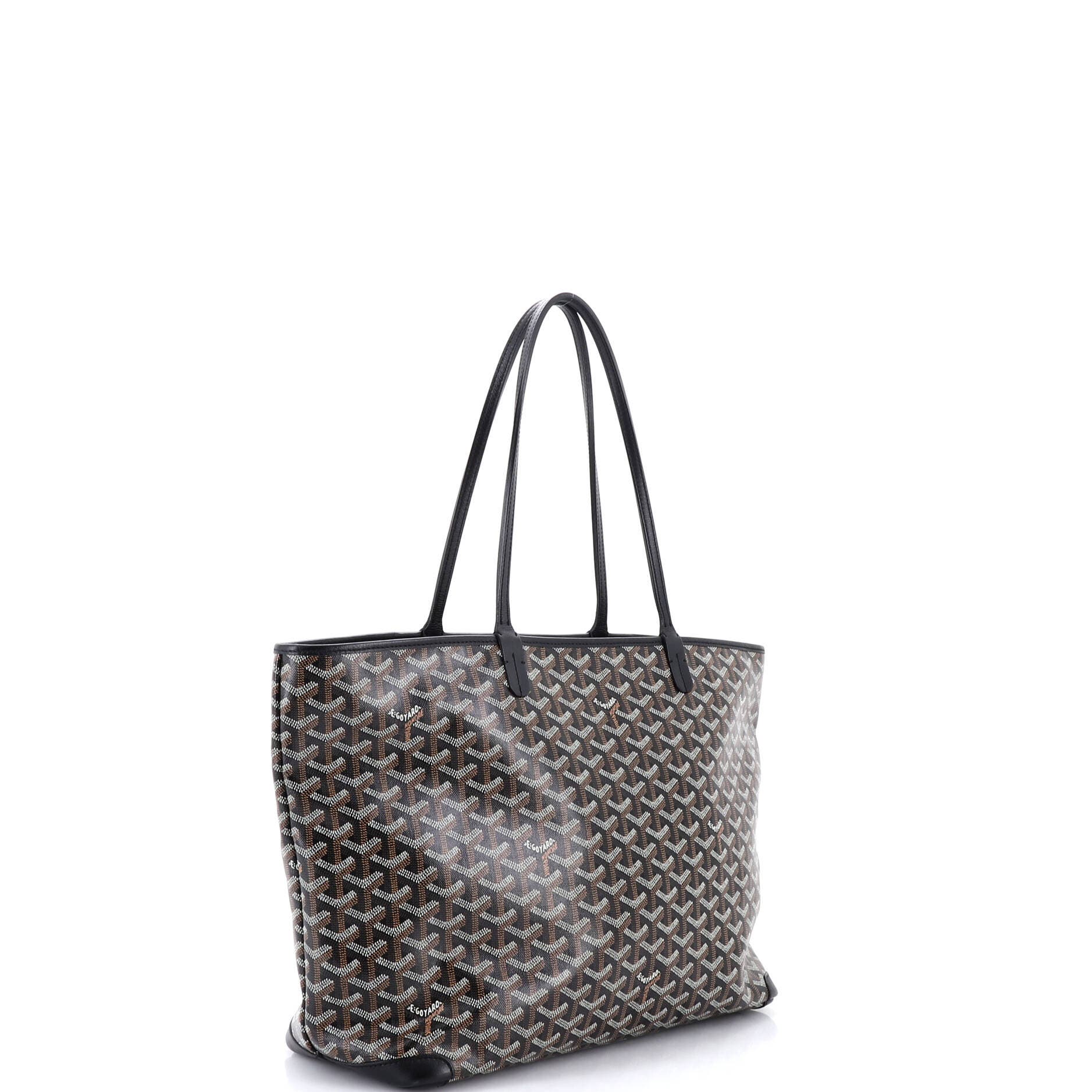 Pre-Owned Goyard Artois Tote Coated Canvas MM, Alternate, color, Black