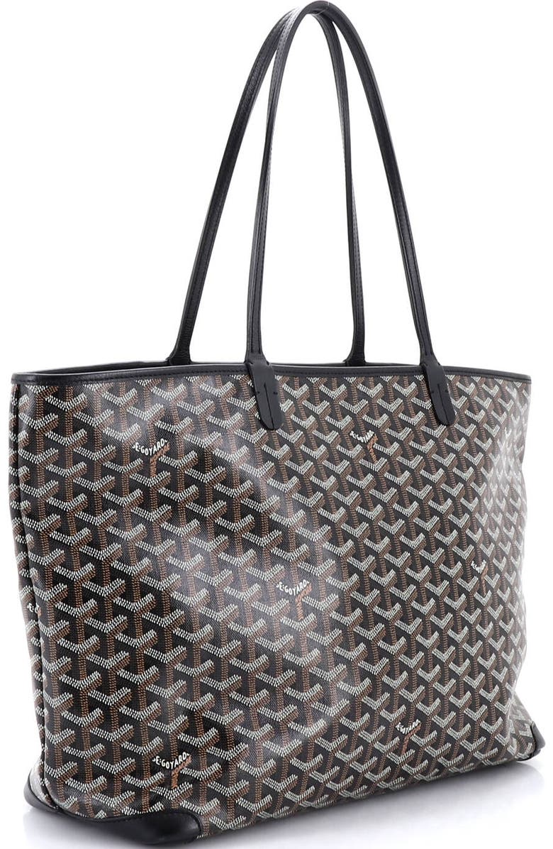 Pre-Owned Goyard Artois Tote Coated Canvas MM, Alternate, color, Black