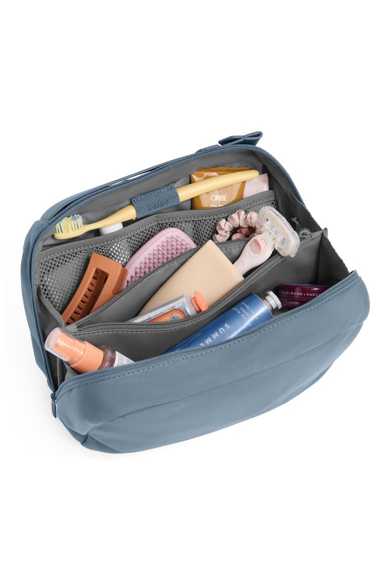 The Large Toiletries Bag, Alternate, color, COAST BLUE