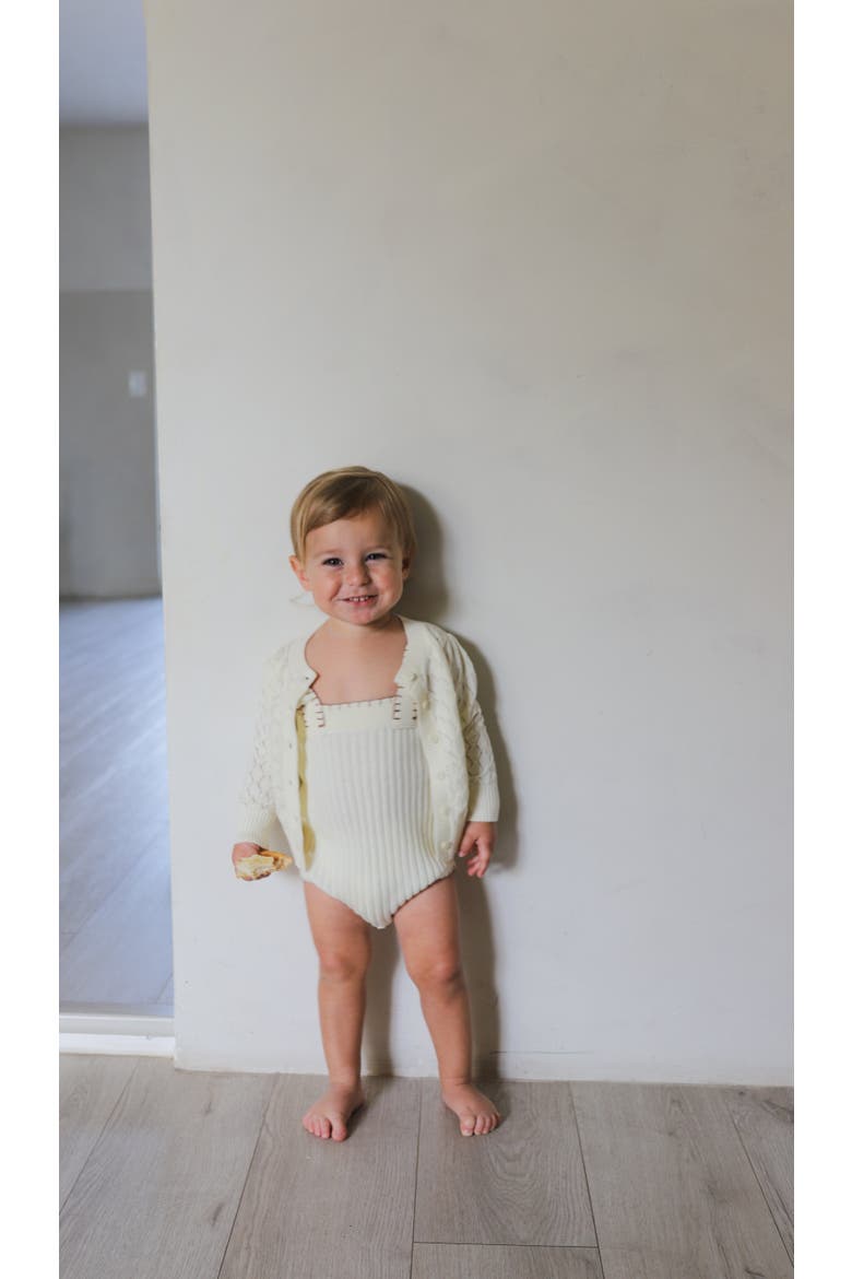 Looms Stitch Collection - Whip Knit Romper, Alternate, color, Natural