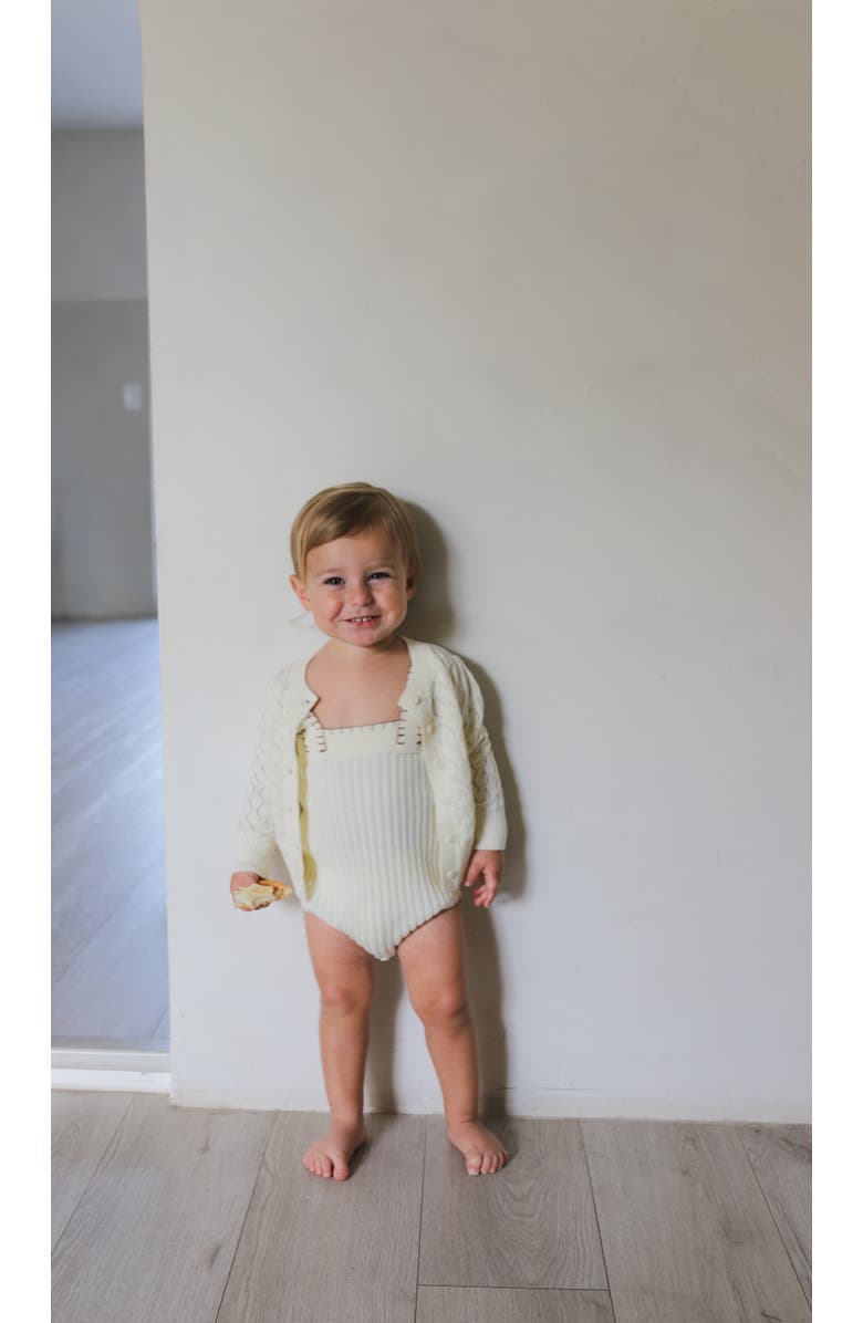 Ely's & Co. Looms Stitch Collection - Whip Knit Romper, Alternate, color, Natural