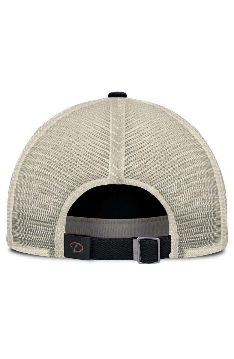 Nike Men's Nike Black/Natural Arizona Diamondbacks Cooperstown Collection Club Trucker Adjustable Hat, Alternate, color, 