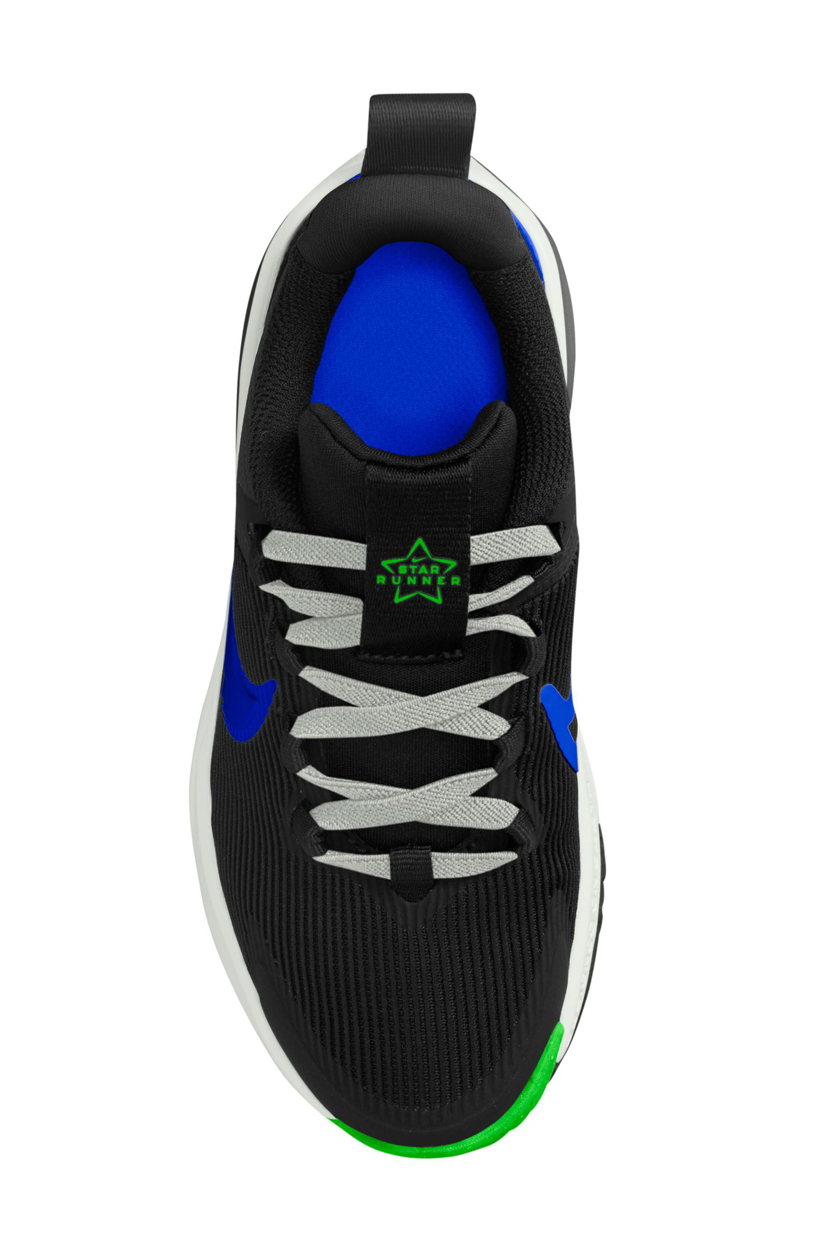 Kids' Star Runner 4 Sneaker, Alternate, color, BLACK/ RACER BLUE/ WHITE